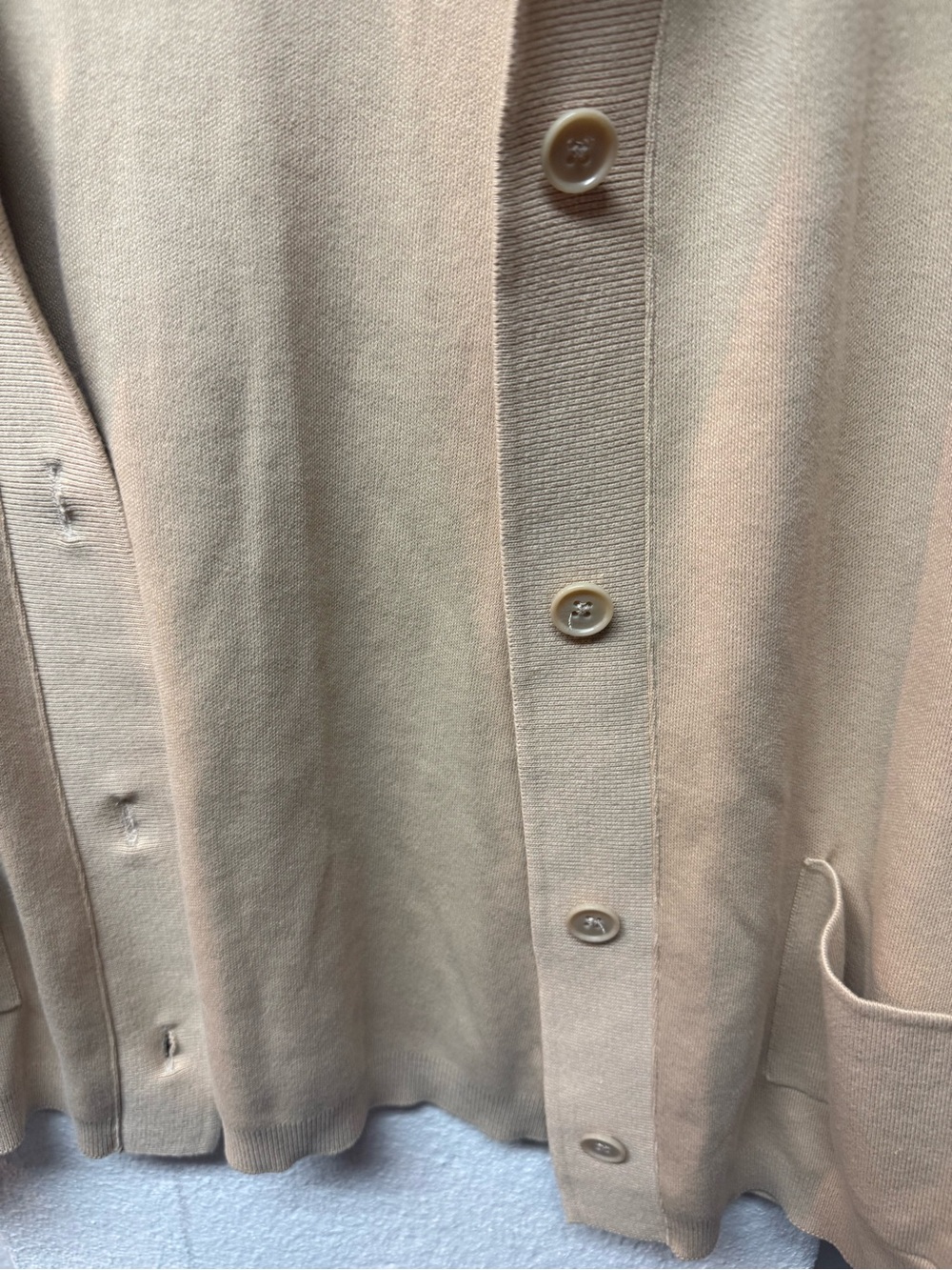 Lands' End Women's Beige Knit Blazer - Picture 2 of 6